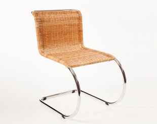 Mies van der Rohe Cantilever Chair MR10 Rattan Cane 