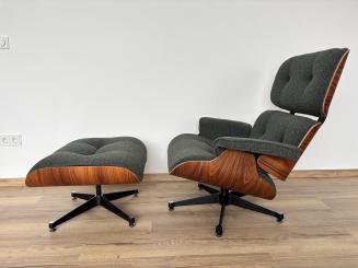 Eames Lounge Chair mit Ottoman Bouclé. Reduziert und kurzfristig verfügbar 