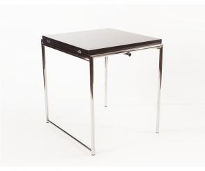 Eileen Gray Jean Tisch Tischplatte MDF weiss laminiert. Tischrand Buche laminiert