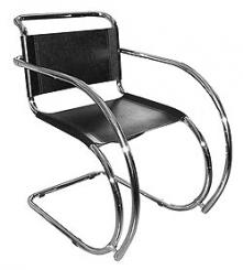 Mies van der Rohe Cantilever Chair MR20. Reduced. Available at short notice. black