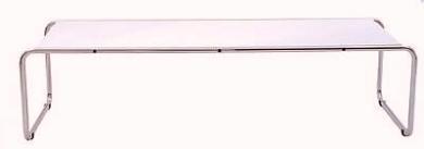 Marcel Breuer Wohnzimmertisch Laccio 2 Tischplatte MDF schwarz laminiert