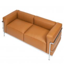 Le Corbusier Two-Seat Sofa LC3 