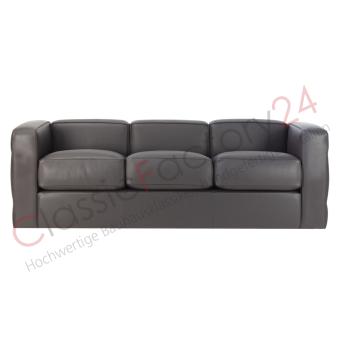 Ersatzkissen Le Corbusier Dreisitzsofa LC2 HIGH CLASS Leder | Hellgrau 7732