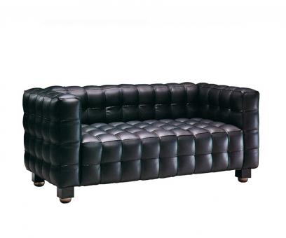 Josef Hoffmann Two-seater Sofa Kubus 