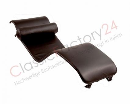 Le Corbusier lounge chair cushion LC4 HIGH CLASS Leather | anthracite 7110