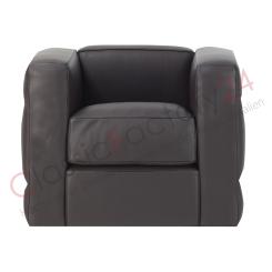 Ersatzkissen Le Corbusier Sessel LC2 PELLE MEGLIO Leder | Schwarz B01